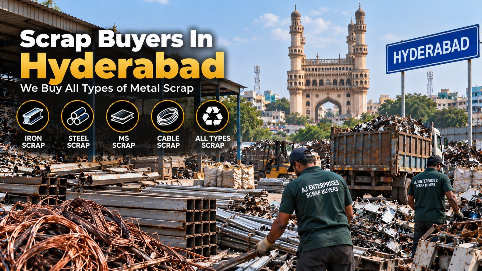 Scrap Buyers in Hyderabad metal scrap buyers and pickup
