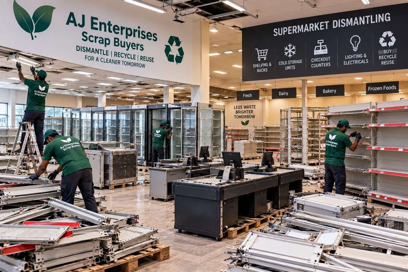 Supermarket Dismantling in Hyderabad